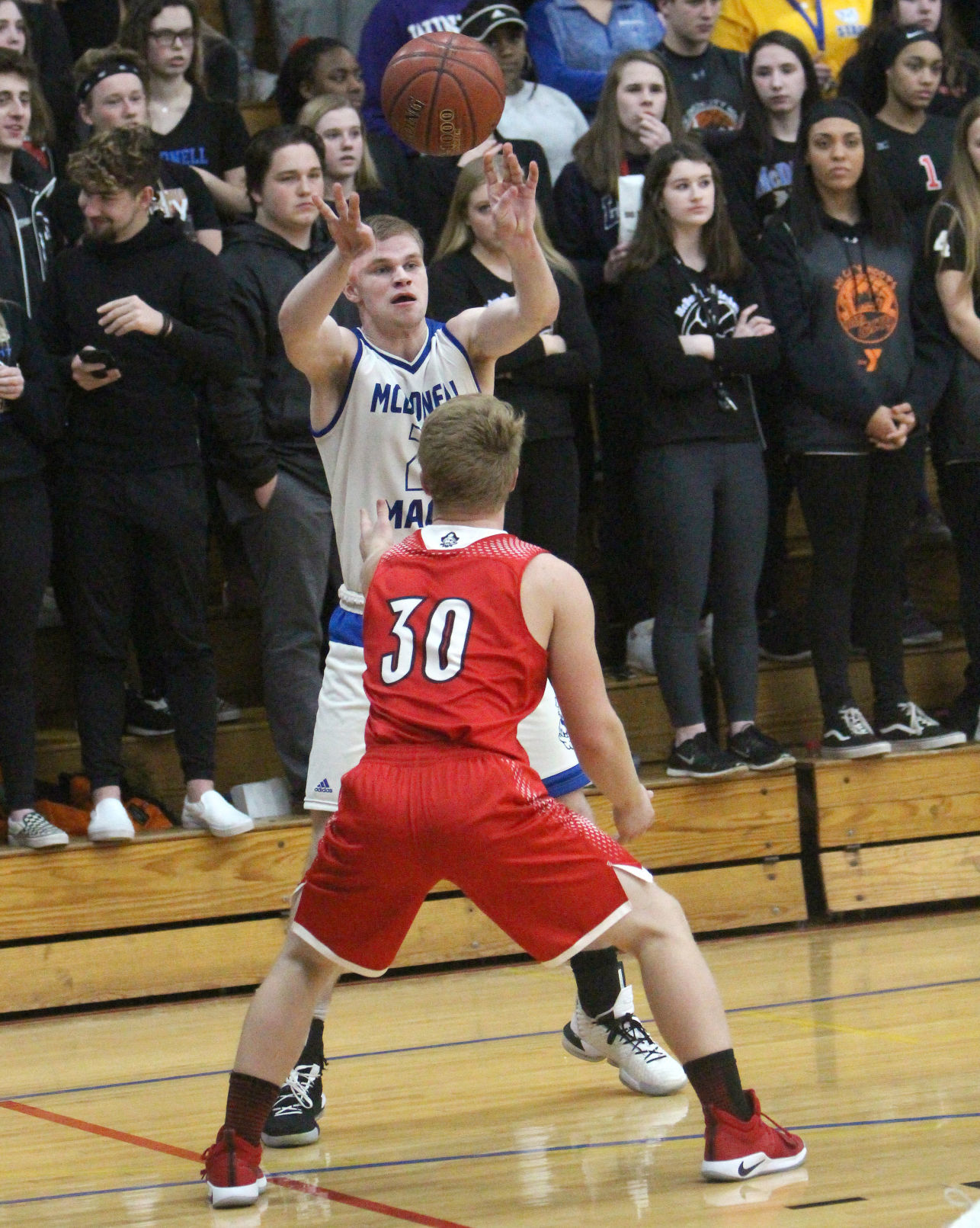 Prentice at McDonell boys basketball 3-2-19
